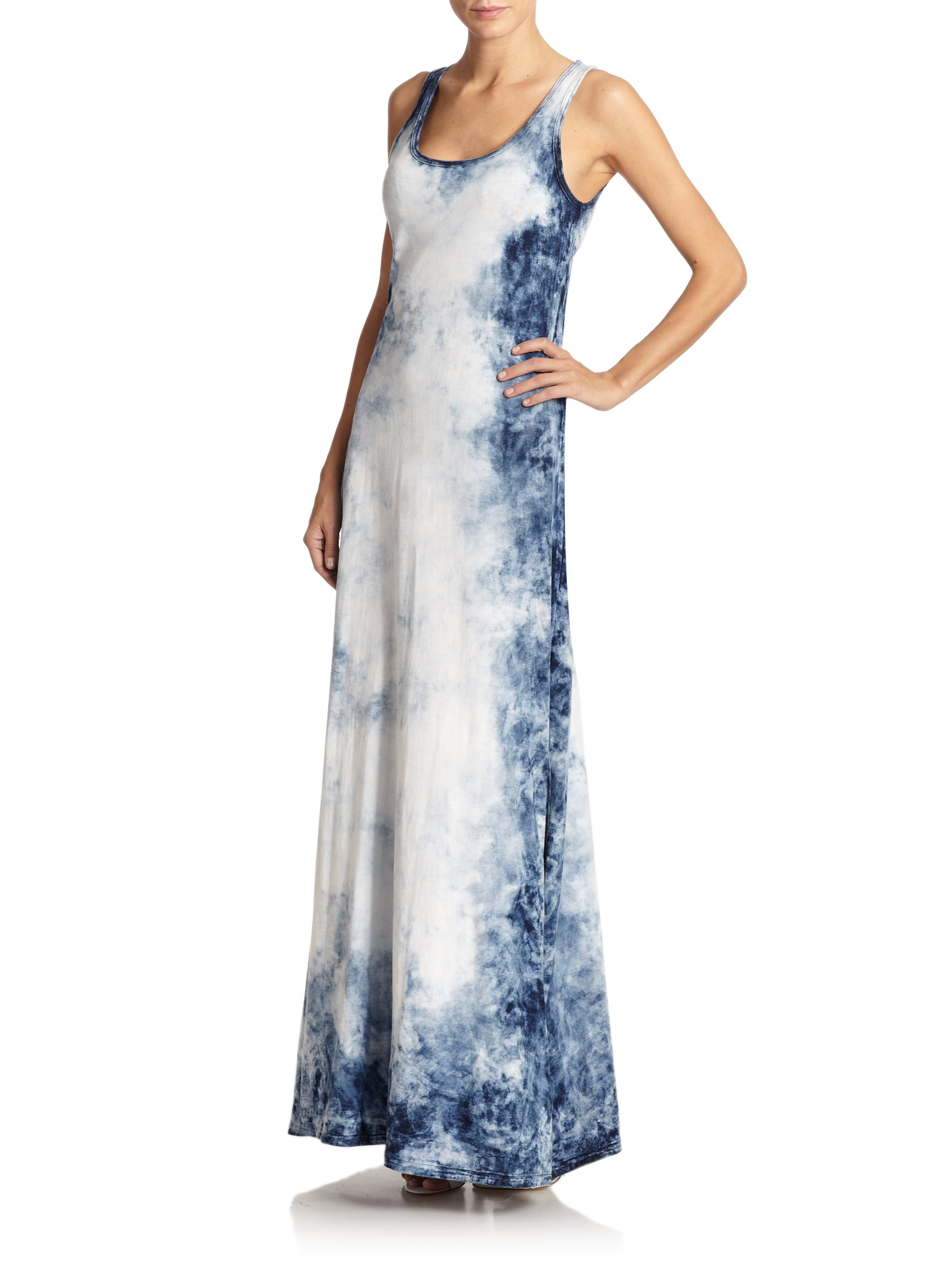 ralph lauren tie dye maxi dress