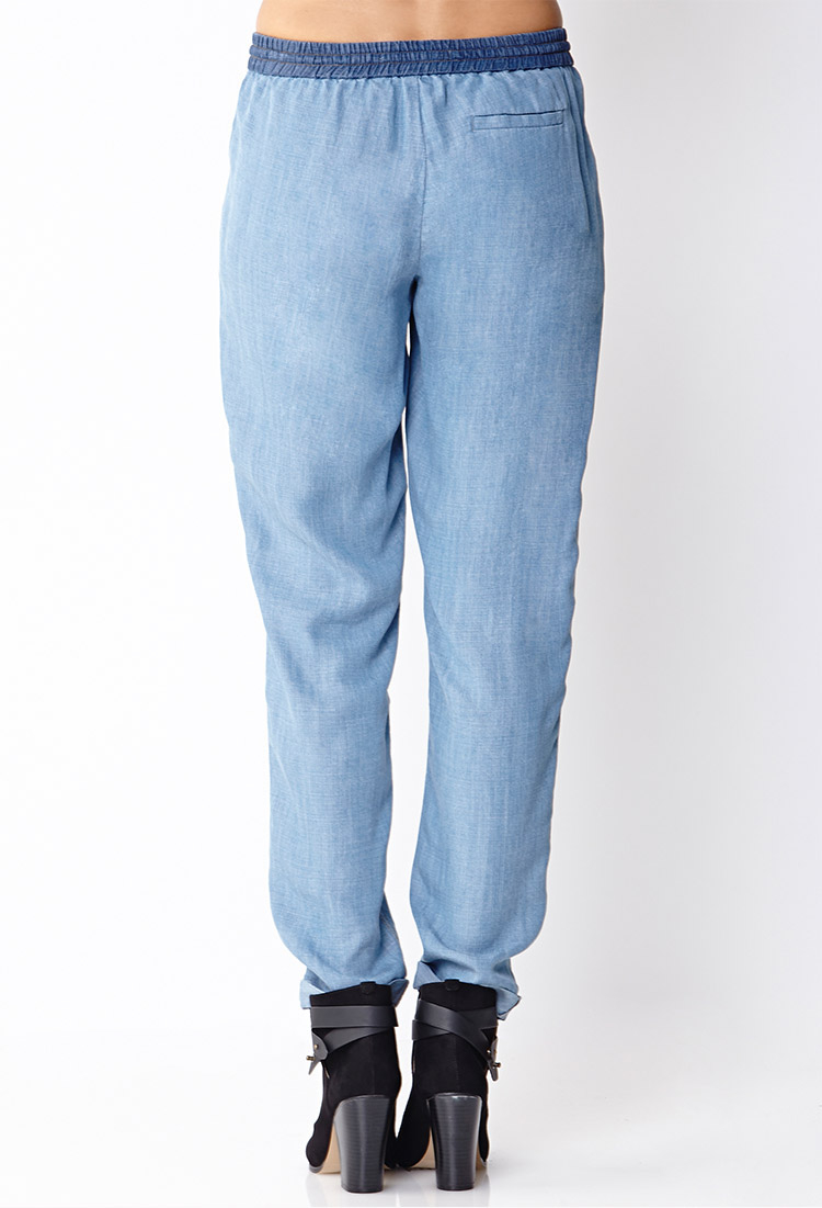 chambray joggers