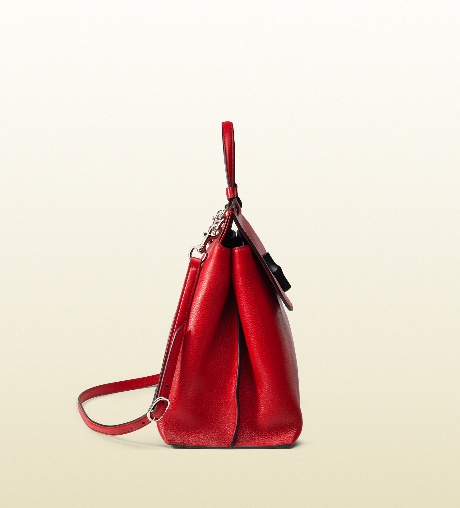 Gucci Bamboo Daily Leather Top Handle Bag in Beige (bamboo) | Lyst