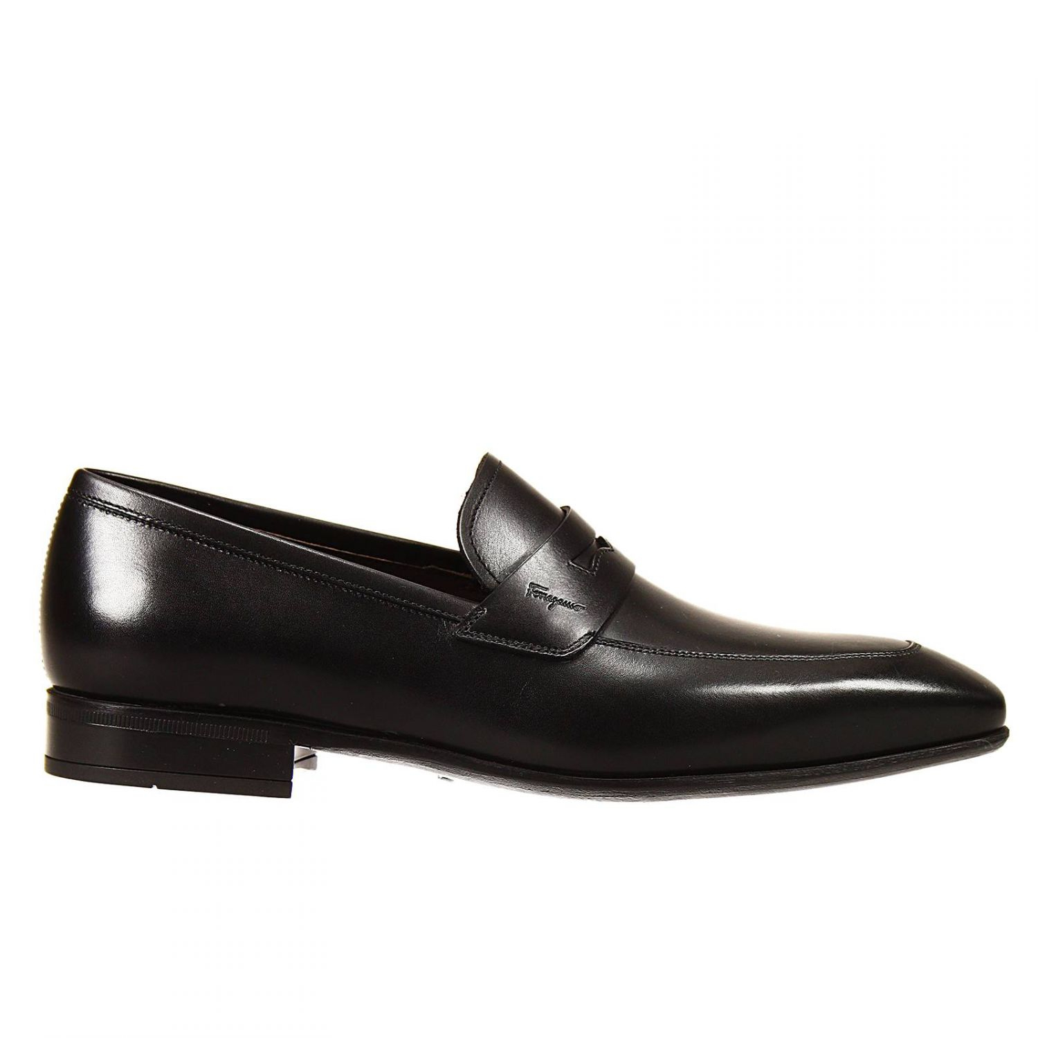 Lyst - Ferragamo Shoes Nomad Penny Loafer Leather Bottom Rubber Sole in ...
