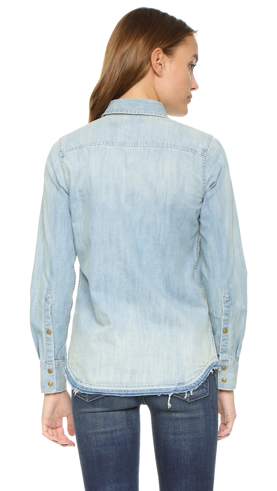 true religion denim shirt womens