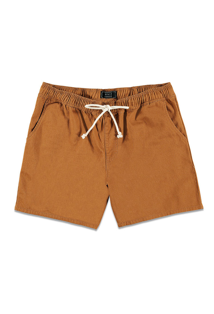 21men Cotton Twill Drawstring Shorts in Khaki for Men | Lyst