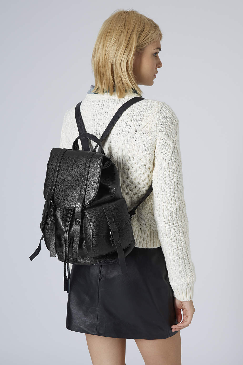 topshop black backpack a48c80