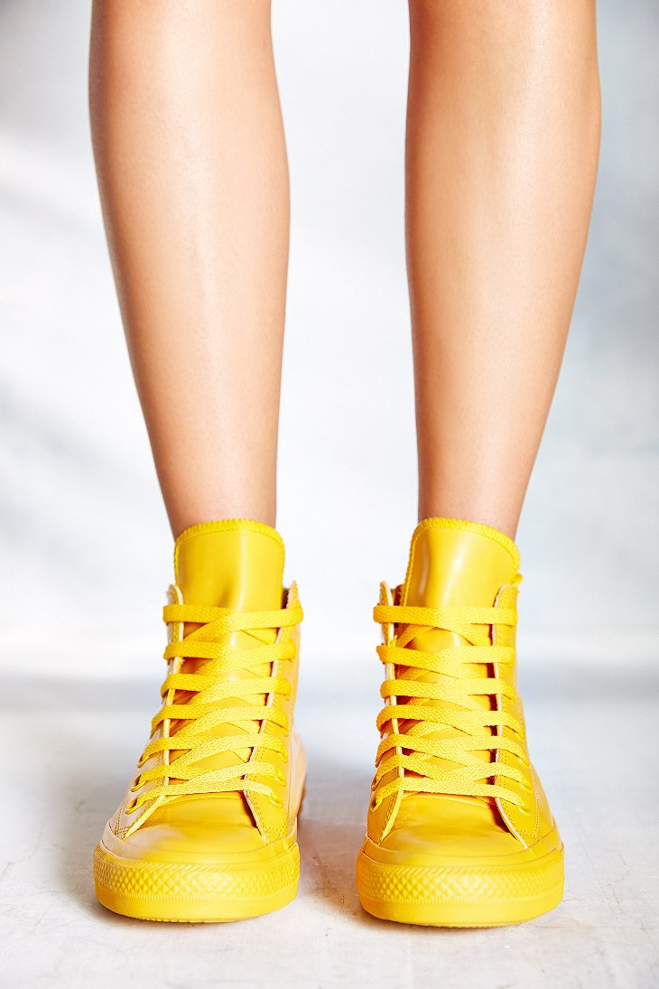 Converse Chuck Taylor All Star Berry Rubber High-Top Women'S Sneaker in  Yellow | Lyst