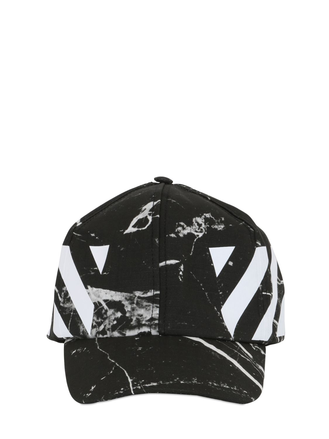 Off-White c/o Virgil Abloh Marble Cotton Canvas Baseball Hat in Black for  Men | Lyst