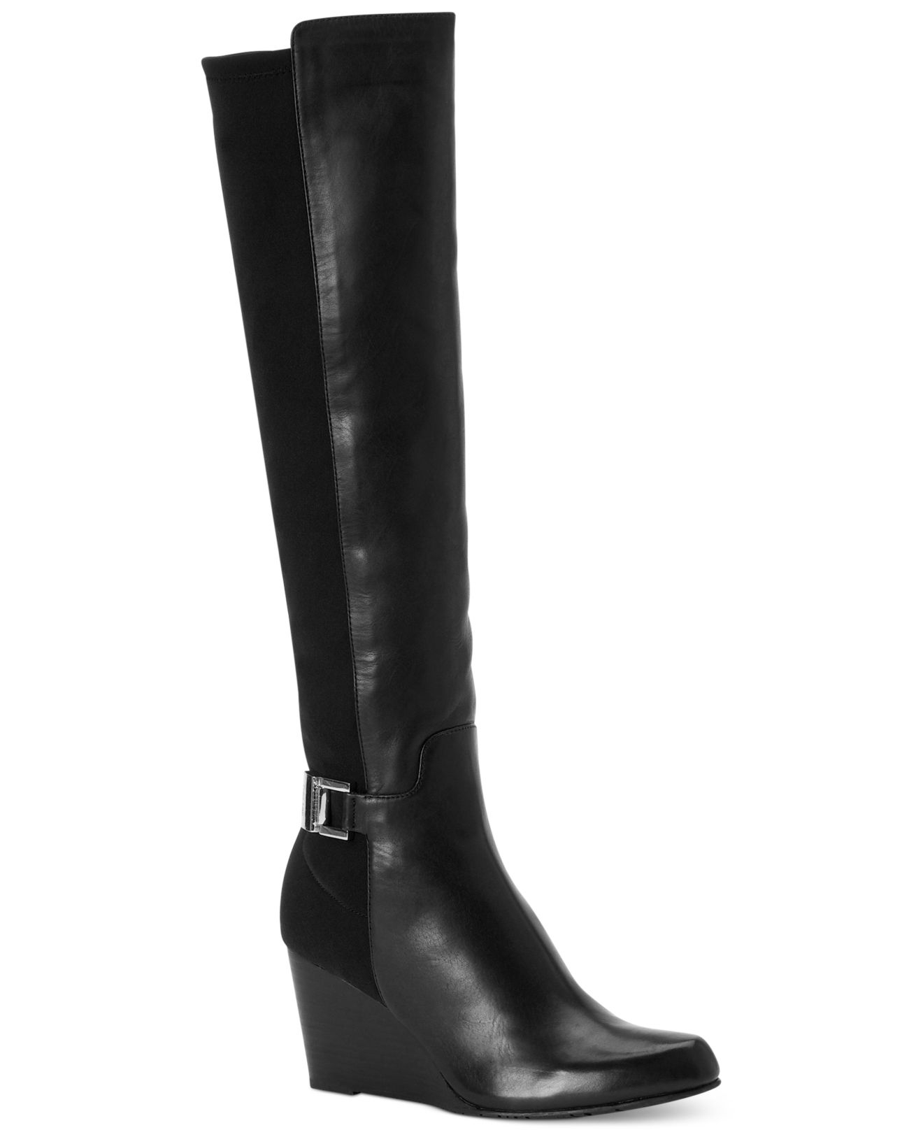 calvin klein tall black boots