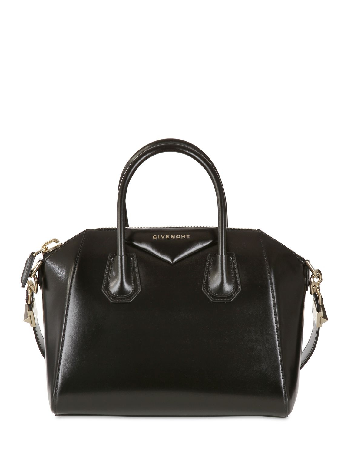givenchy small antigona shiny smooth leather bag in black lyst givenchy small antigona shiny smooth leather bag in black lyst