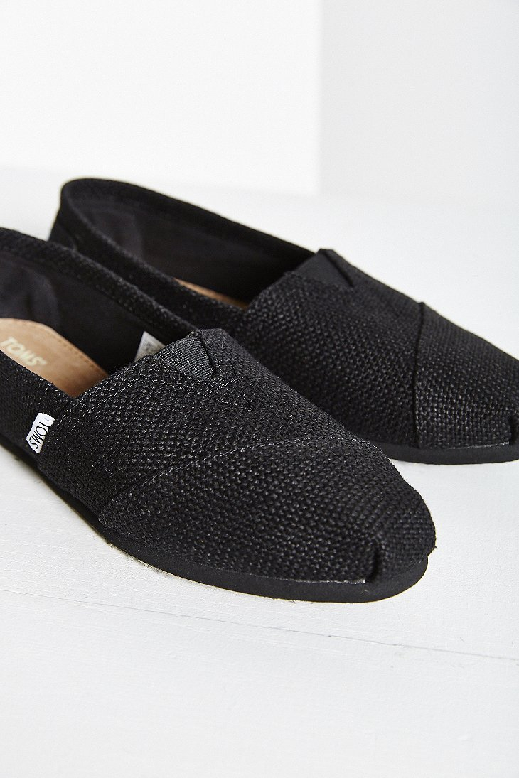 Lyst Toms Burlap Women'S Classics SlipOn Shoe in Black