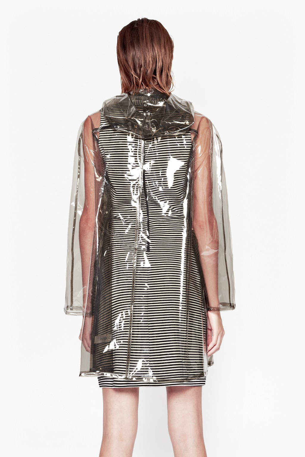 French connection Angel Sheer Raincoat in Transparent (Smokey Clear) Lyst
