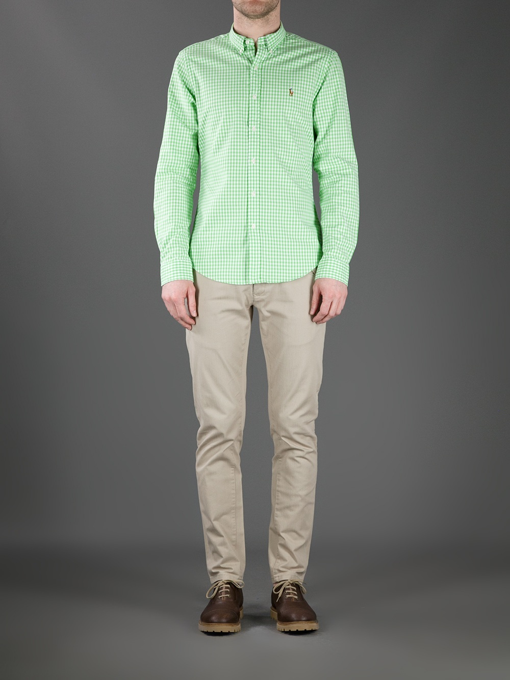 Polo Ralph Lauren Gingham Shirt in Green for Men | Lyst
