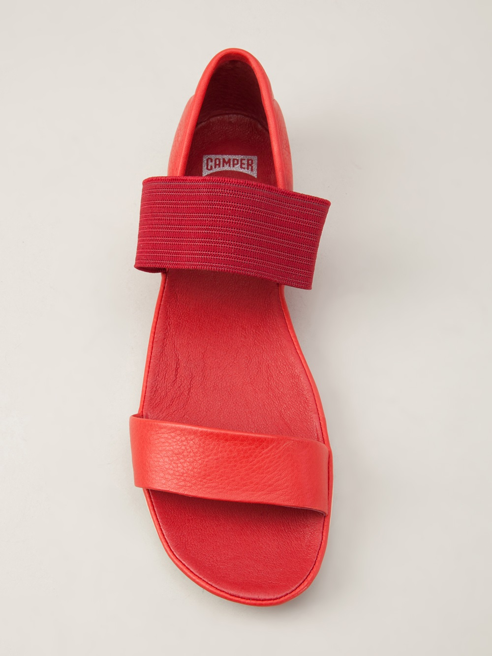 camper red sandals