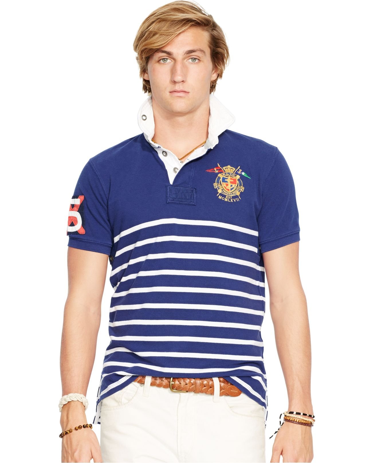 Mens Ralph Lauren Rugby Shirt / Polo Ralph Lauren Men's Rustic Rugby