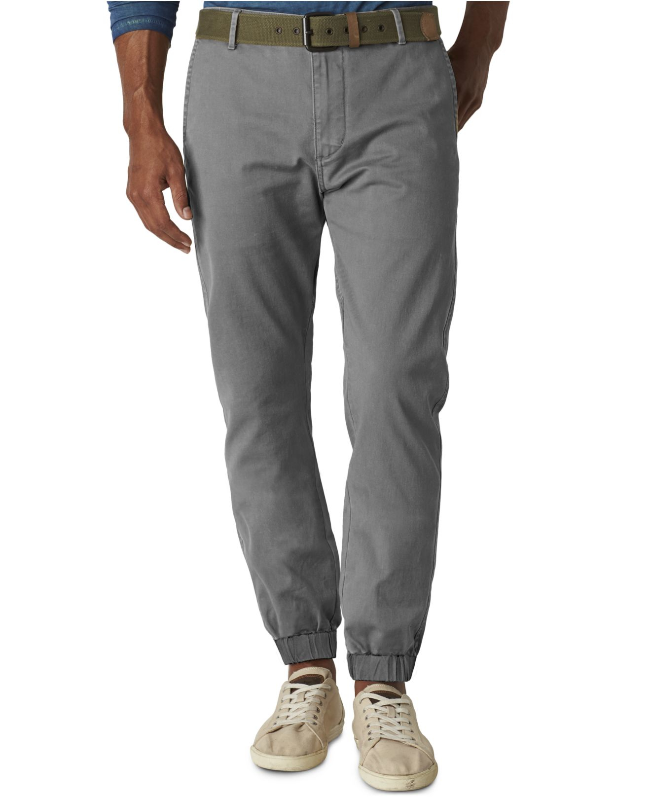 Dockers Alpha Slim-fit Jogger Pants in Grey (Gray) for Men - Lyst