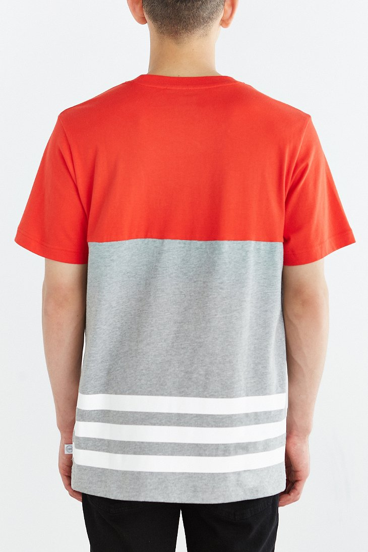 adidas colorblock tee