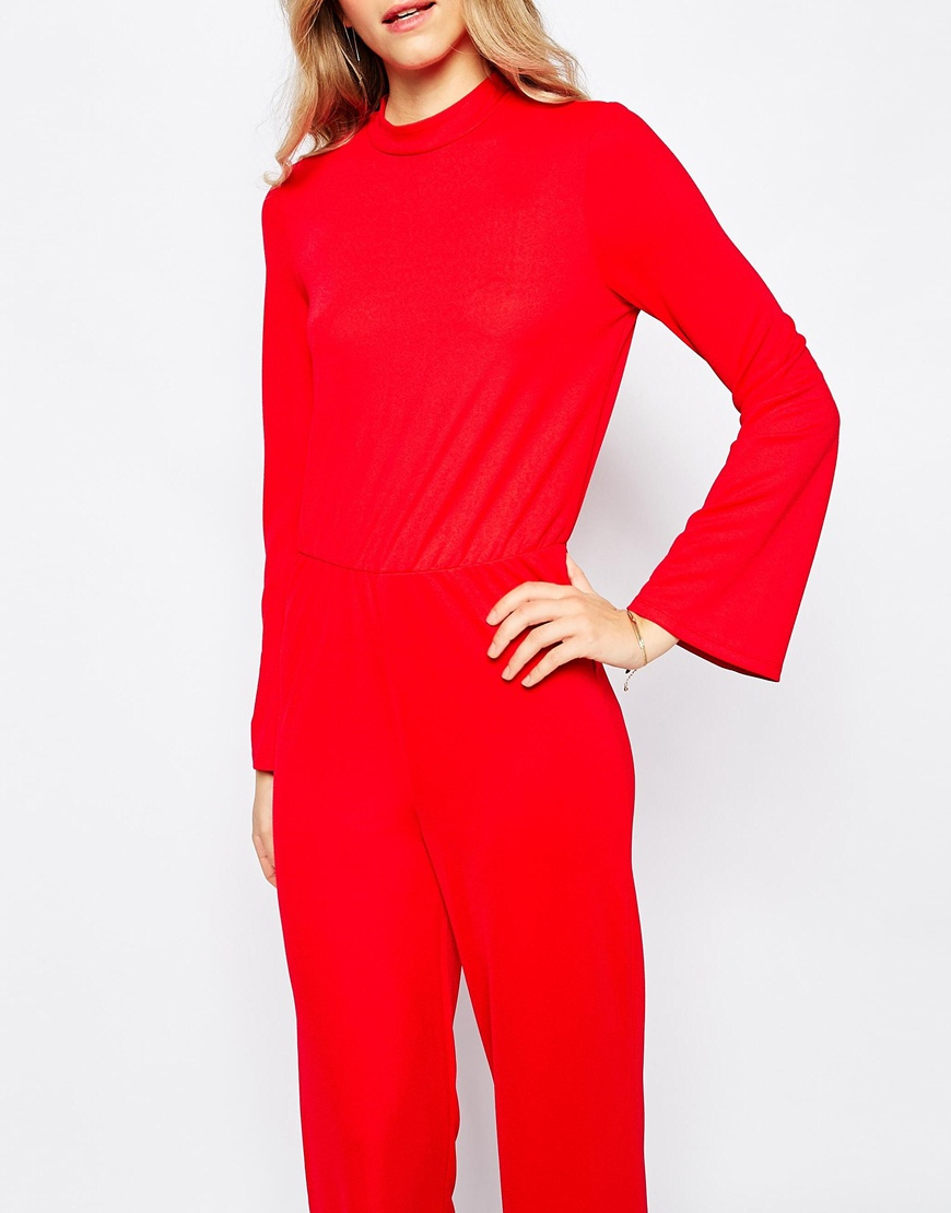 vero moda red jumpsuit
