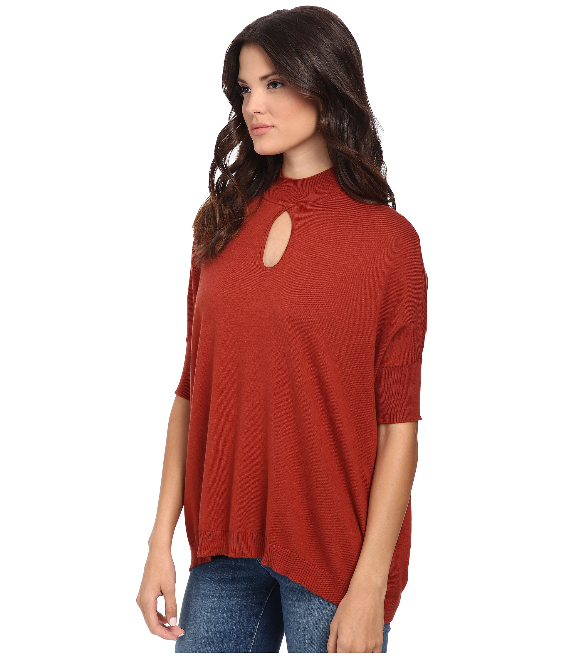 catherine malandrino tania sweater in orange lyst catherine malandrino tania sweater in orange lyst
