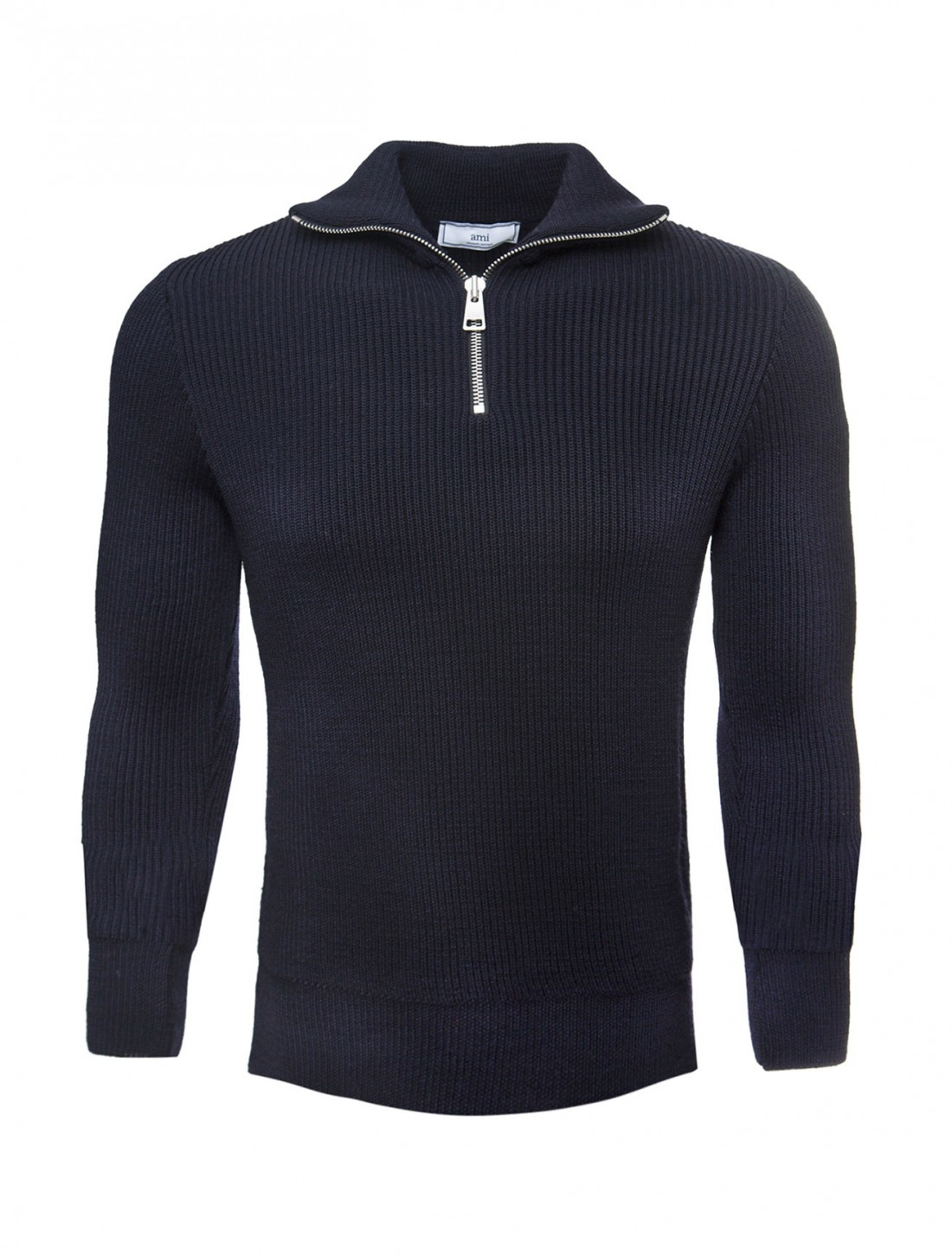 Ami High-collar Zip Sweater in Blue for Men (NAVY) | Lyst