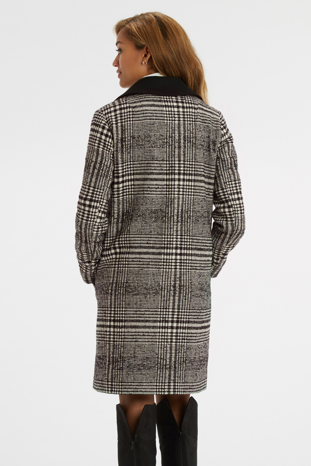 Lyst - Oasis The Check Coat in Gray
