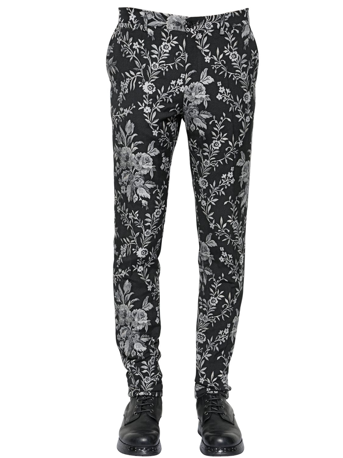 Dolce & Gabbana Synthetic Casual Pants in Black/White (Black) for Men ...