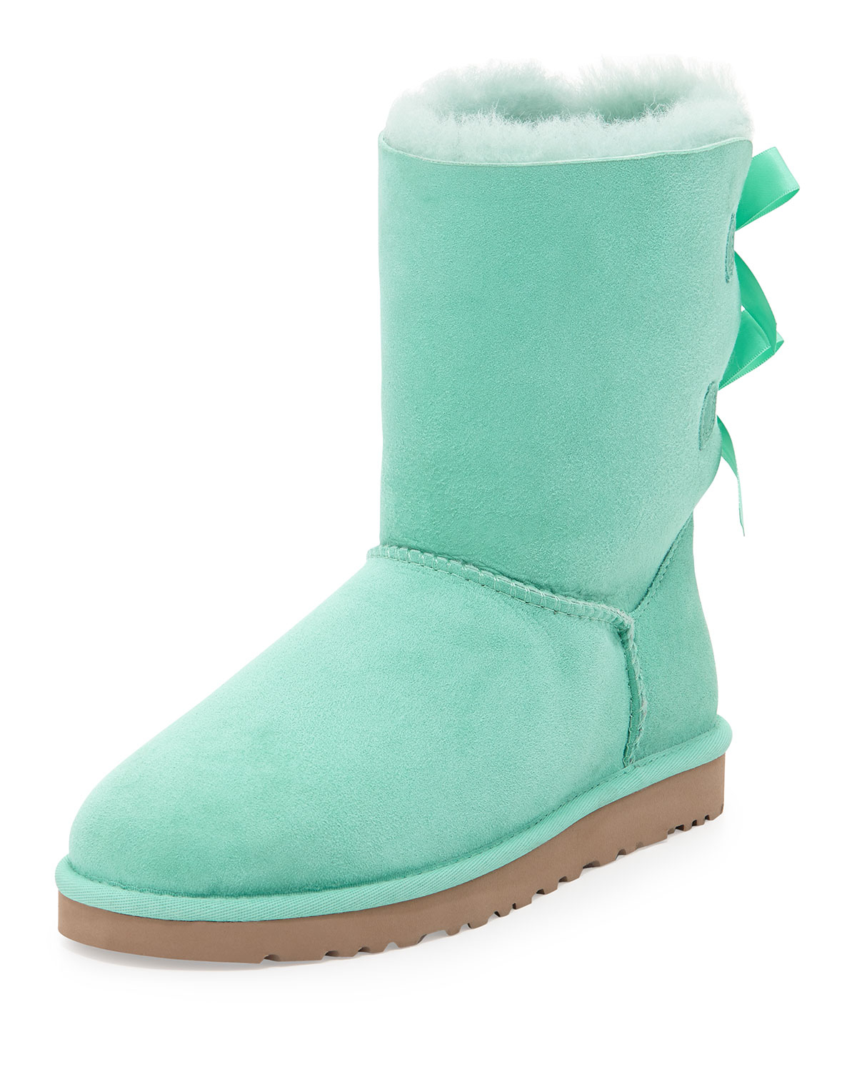 UGG Bailey Bow-Back Short Boot in Blue - Lyst
