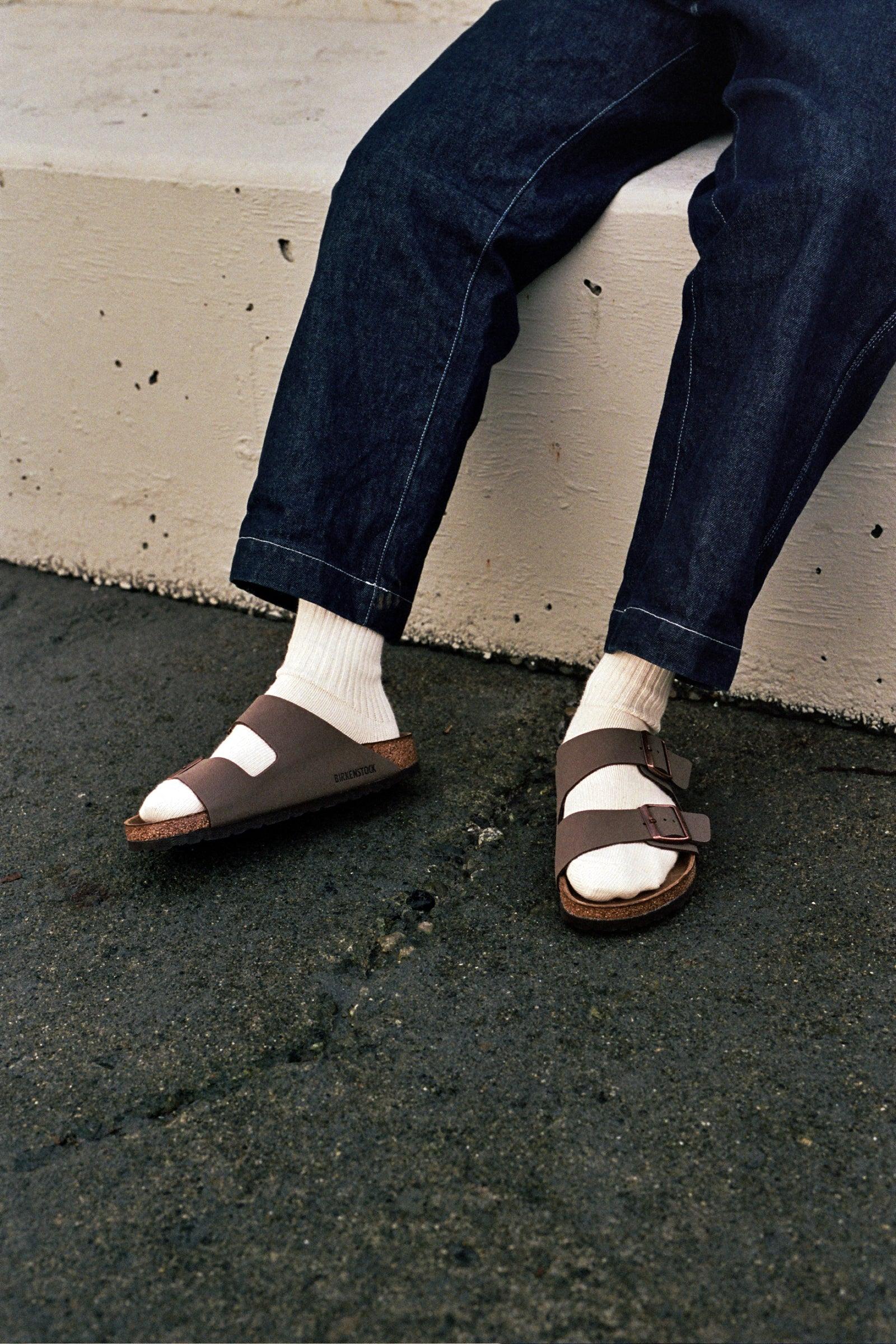 Birkenstock Arizona Nubuck Mocca in Blue for Men | Lyst UK
