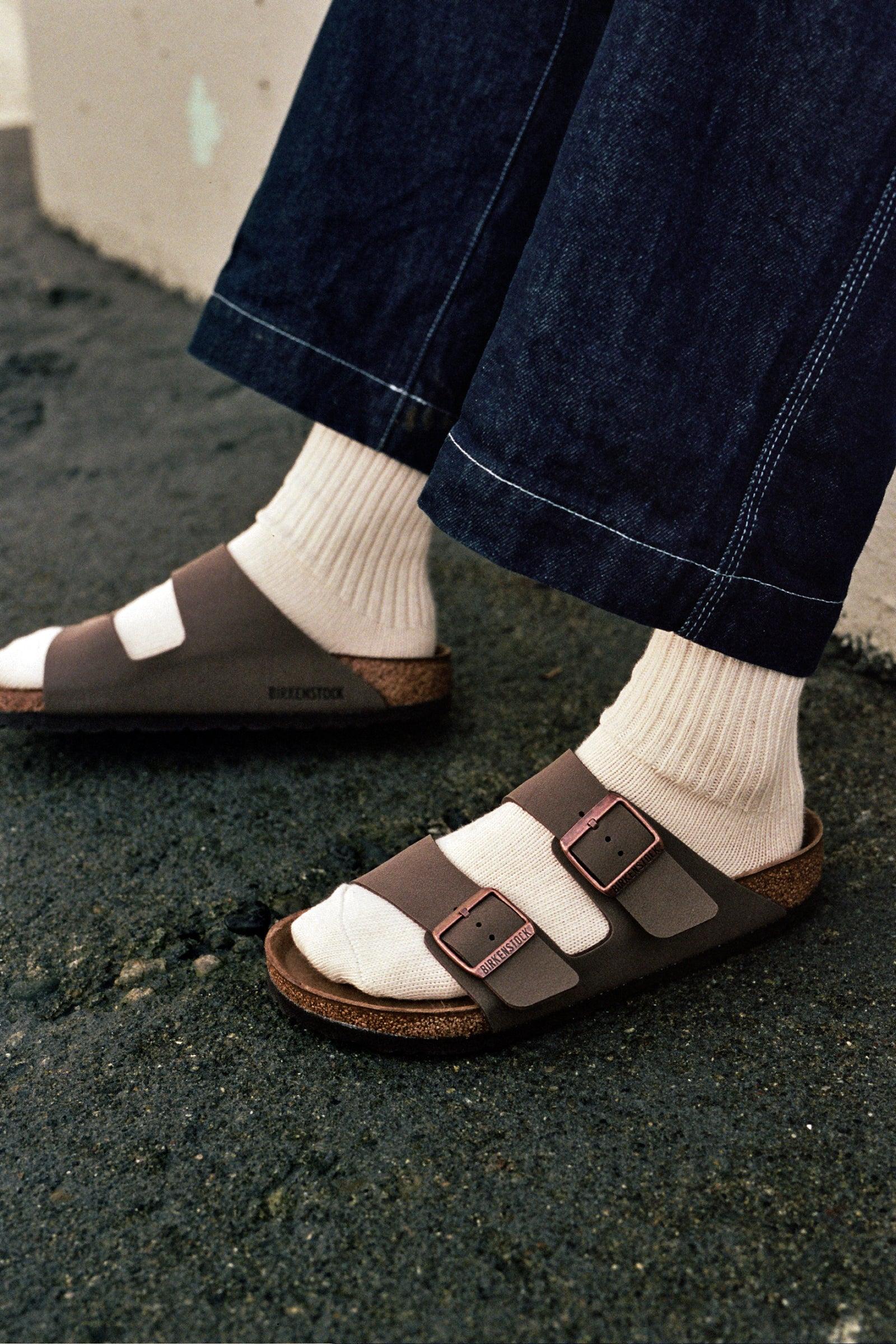 Birkenstock Arizona Nubuck Mocca in Blue for Men | Lyst UK
