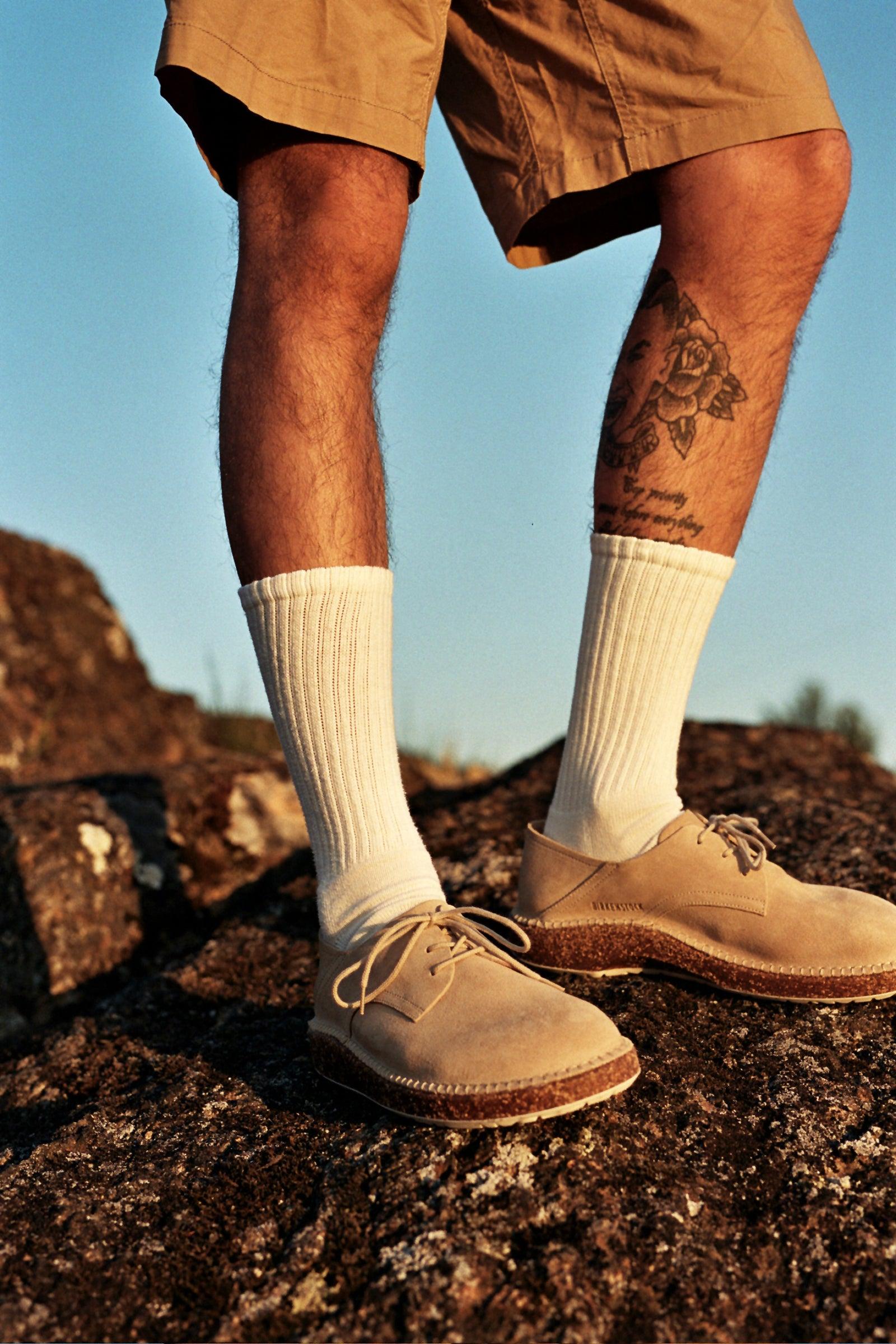 Birkenstock Gary Suede Sand in Blue for Men | Lyst