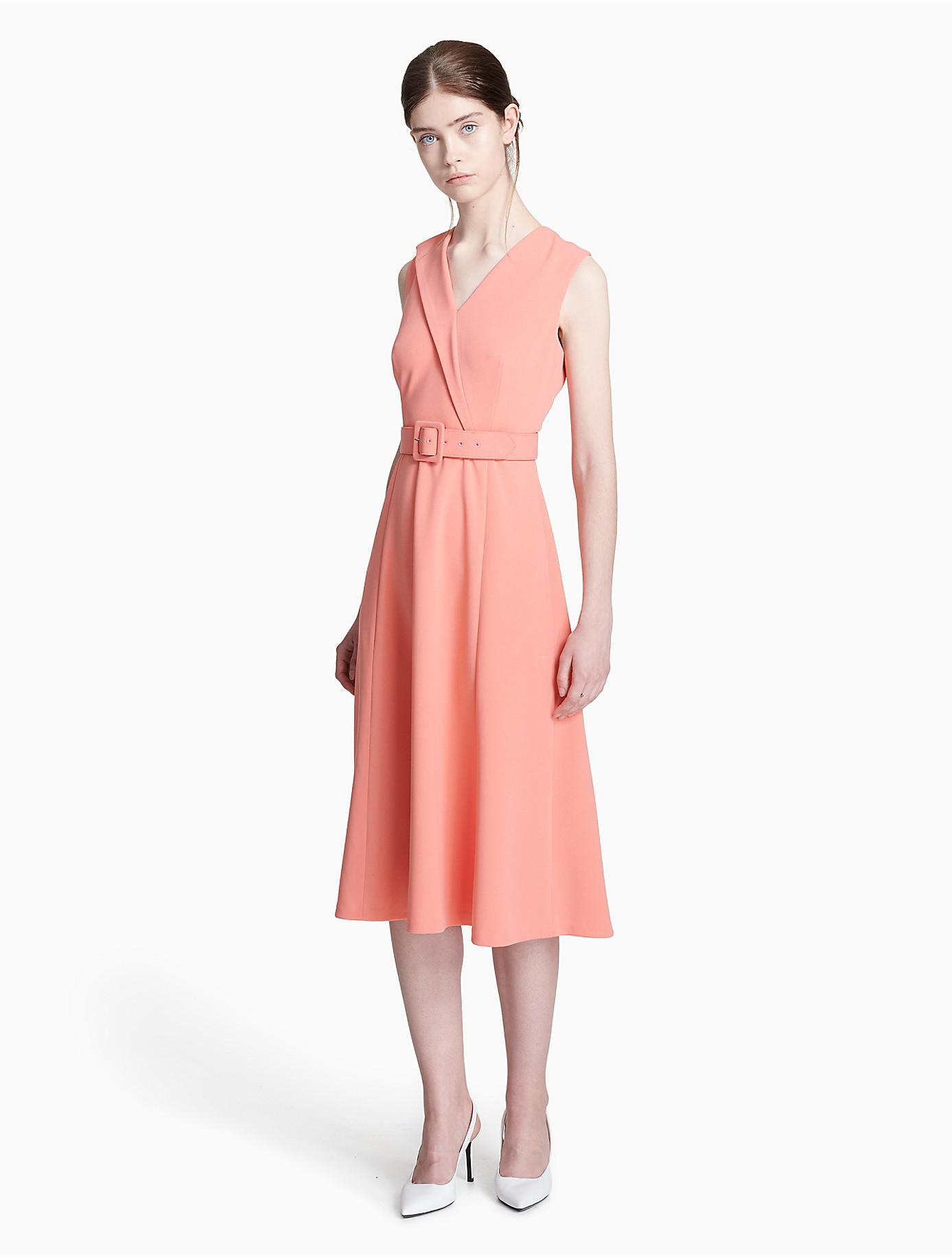calvin klein belted dress