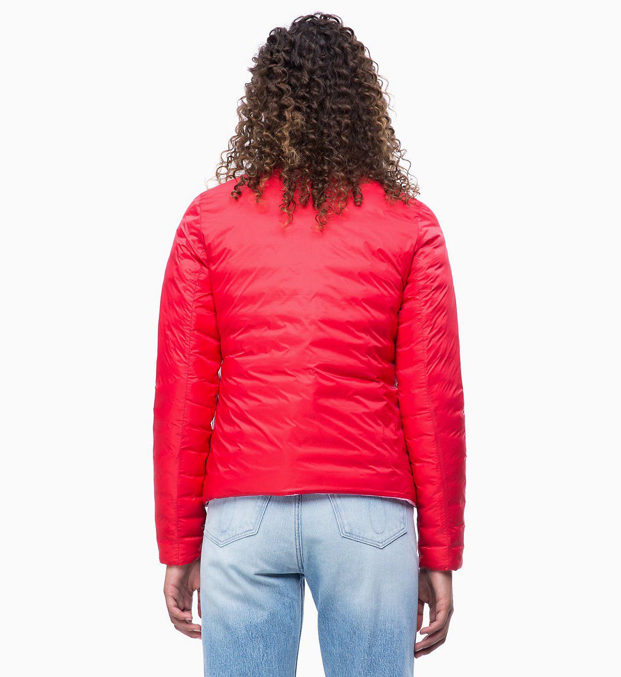 calvin klein pink puffer jacket