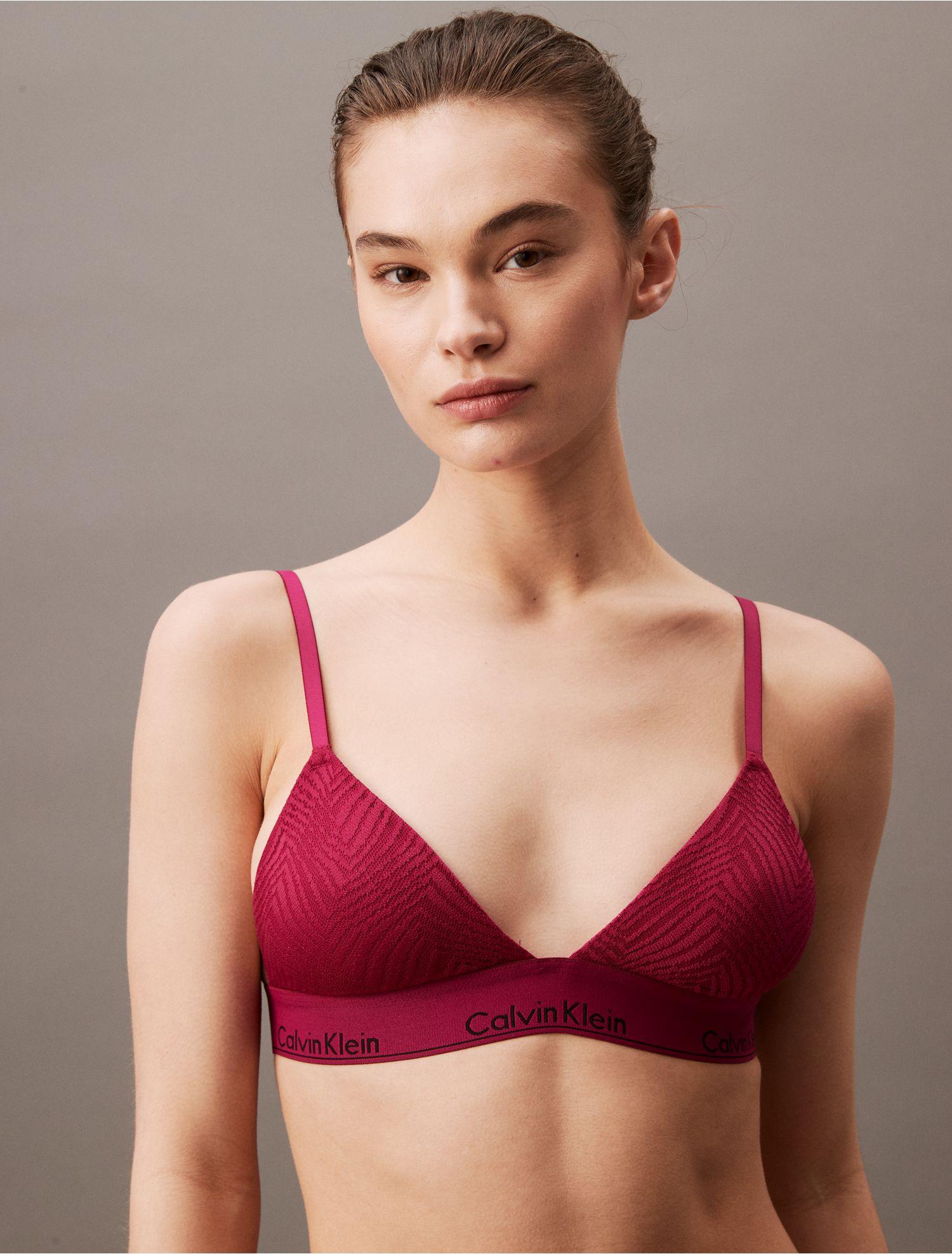 Calvin klein red triangle bra best sale