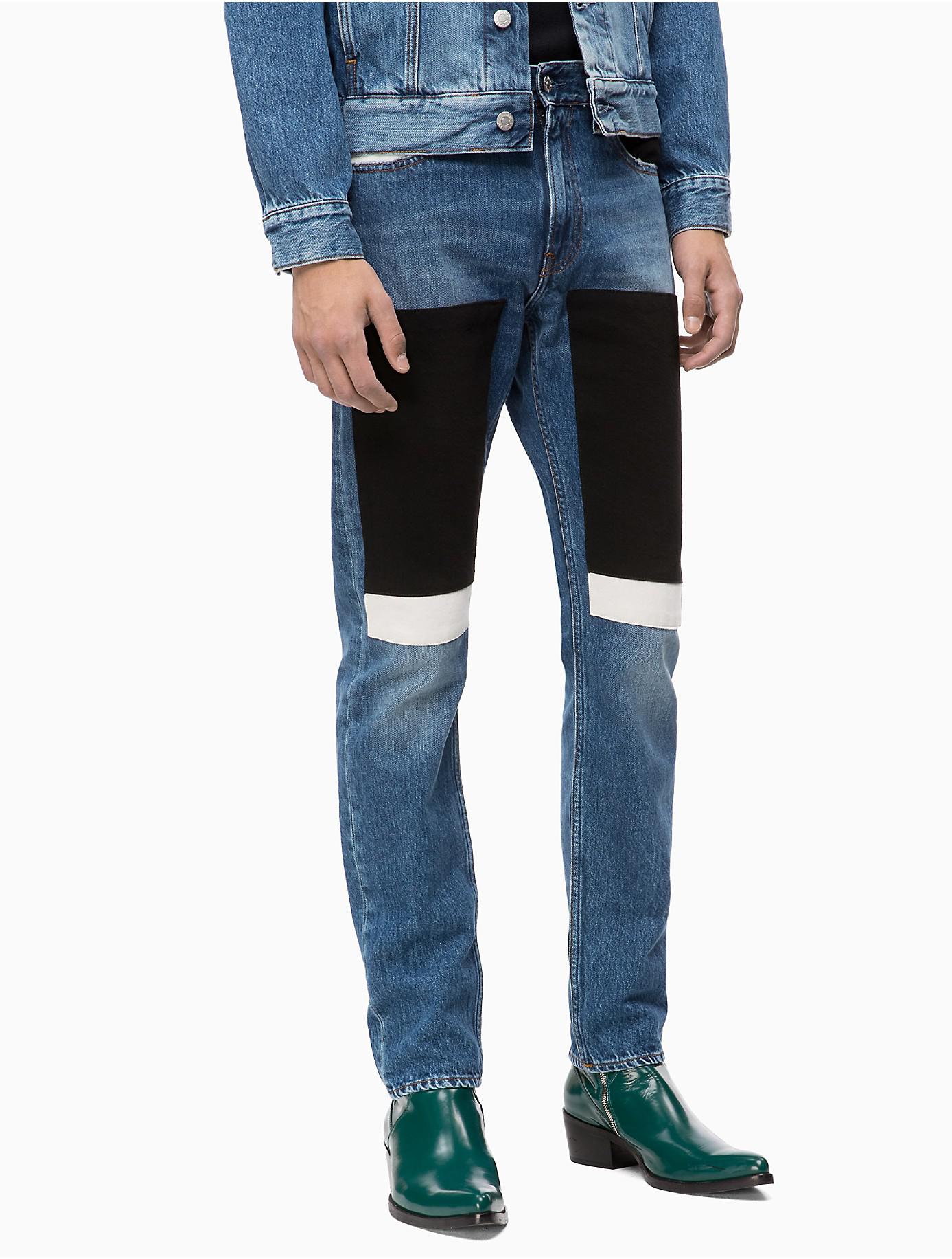 calvin klein patch jeans