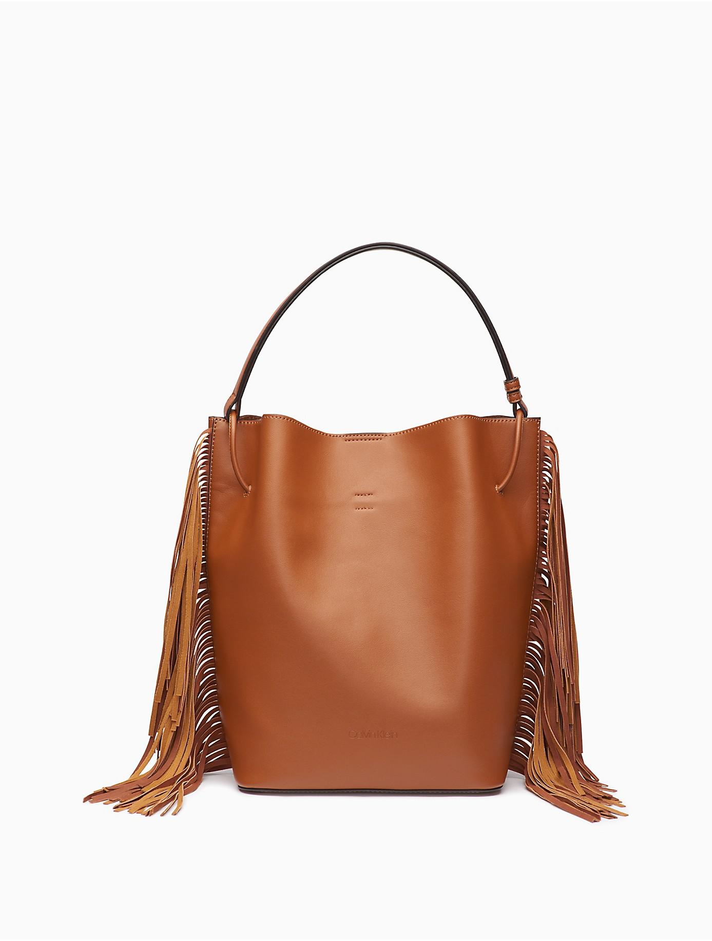 calvin klein fringe gemmy bucket