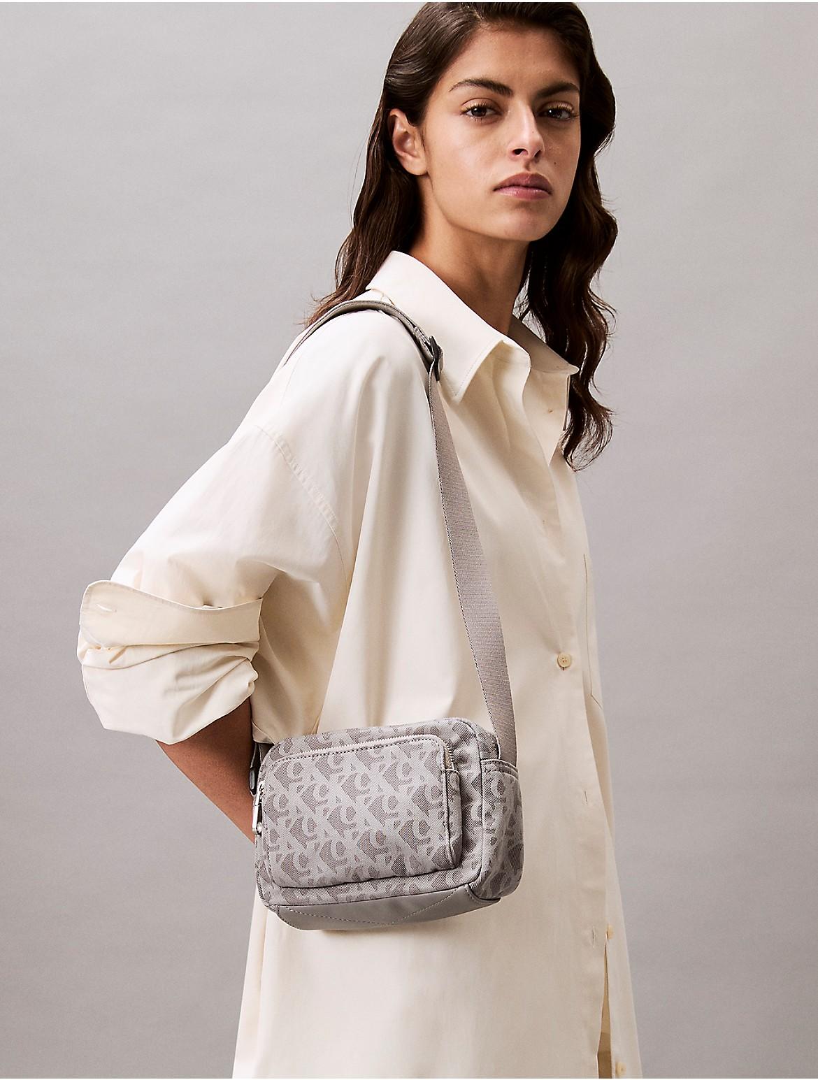 ★ ★ Women's CKJ Monogram Logo Jacquard Shoulder Calvin Klein Calvin Klein Jacquard Monogram Logo Waistpack