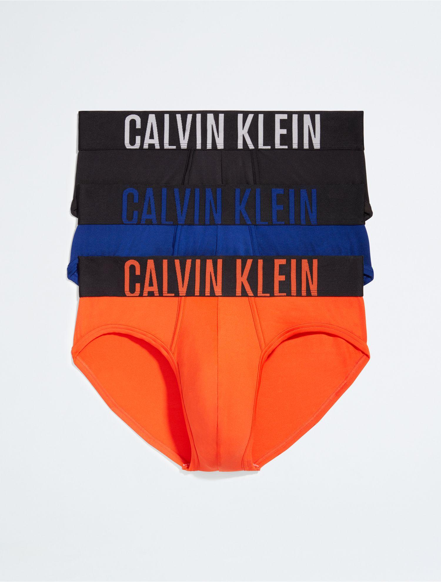 Calvin Klein Intense Power Micro 3 Pack Hip Brief in Orange for Men