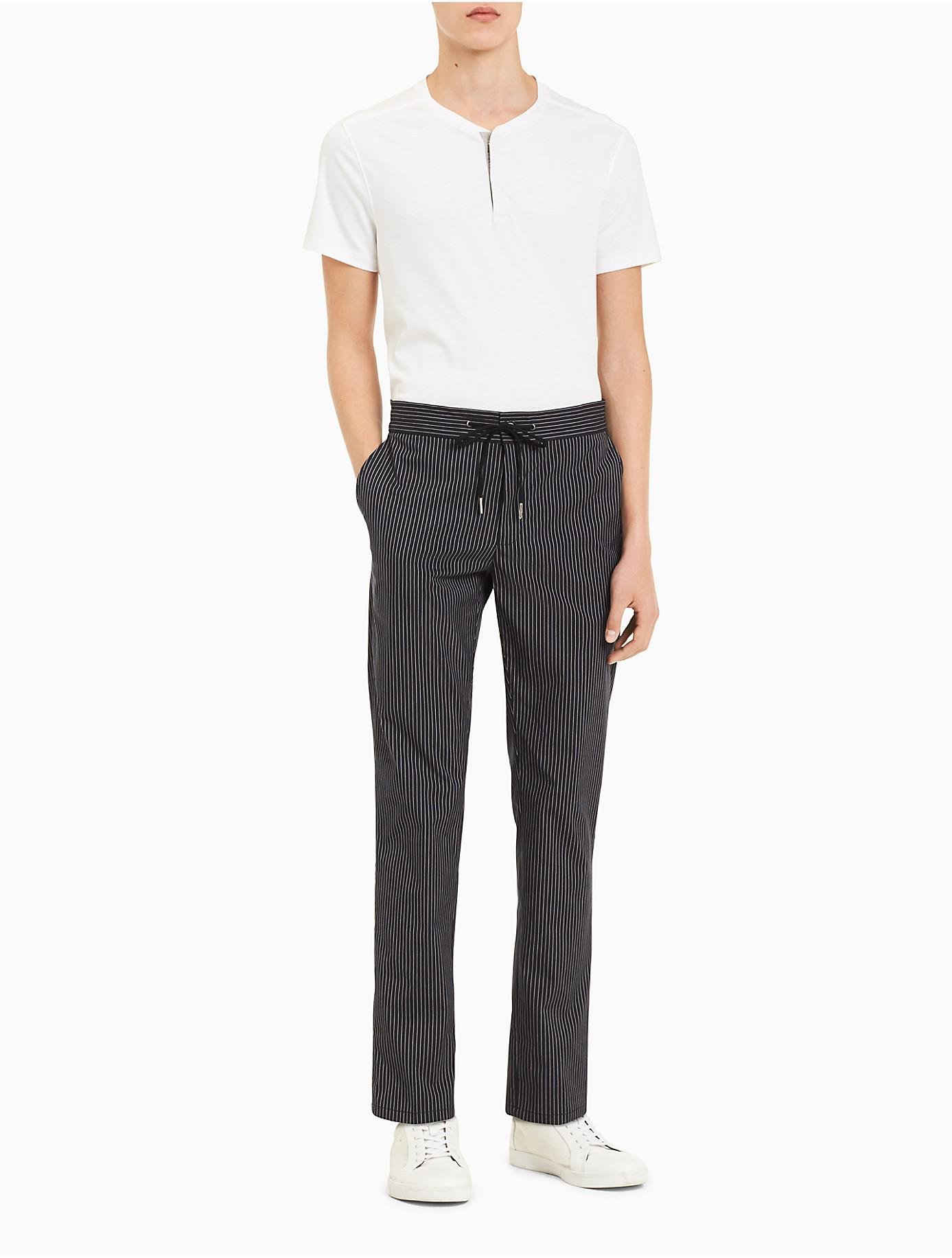 calvin klein pinstripe pants