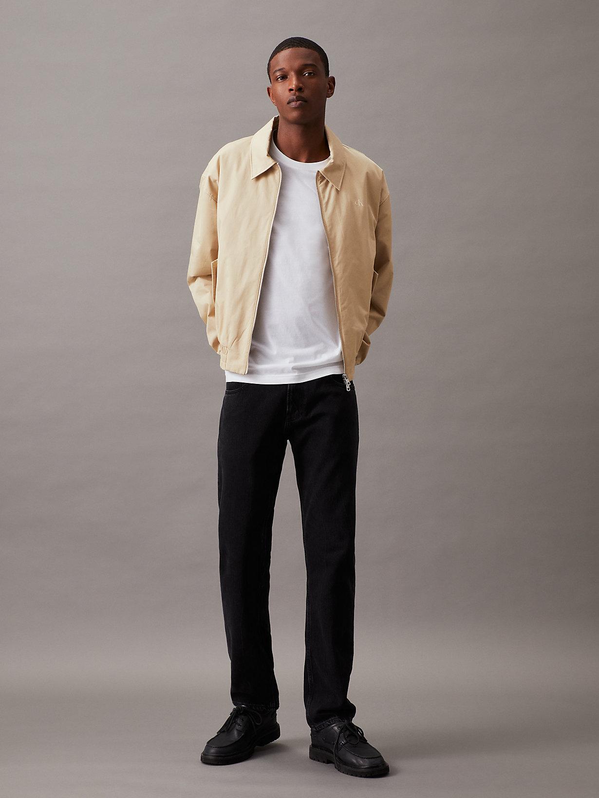 Calvin Klein Cotton Twill Jacket Zip Up Denim Shirt Jacket Calvin