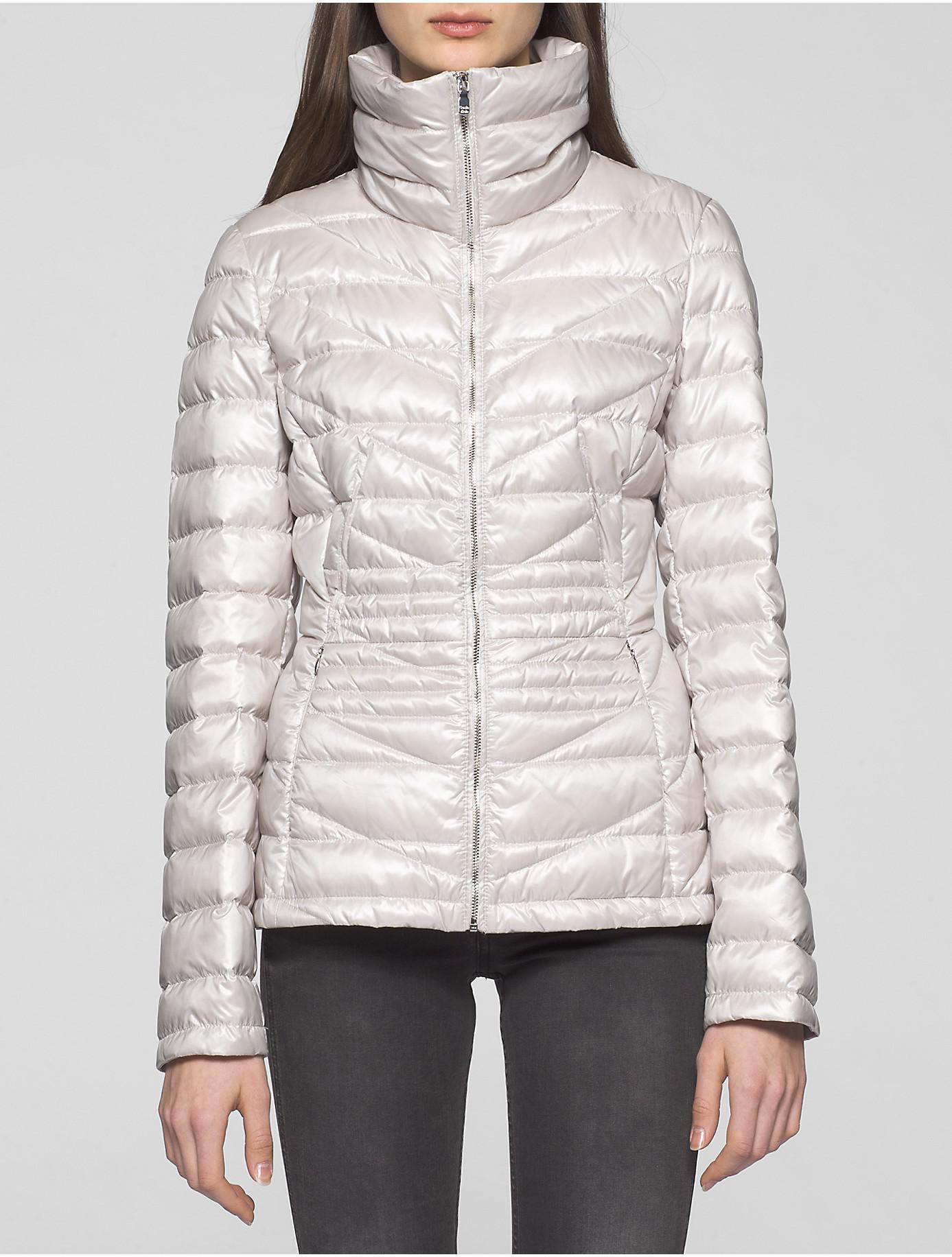 calvin klein featherweight down jacket