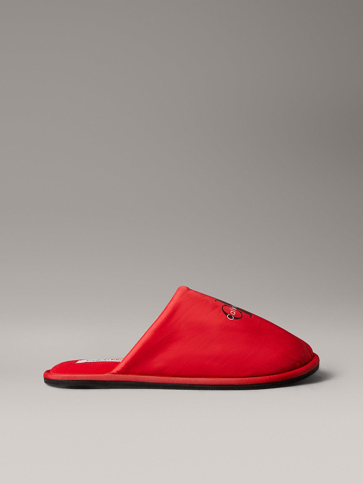 Calvin Klein Signature Logo Hotel Slippers in Red for Men Lyst UK