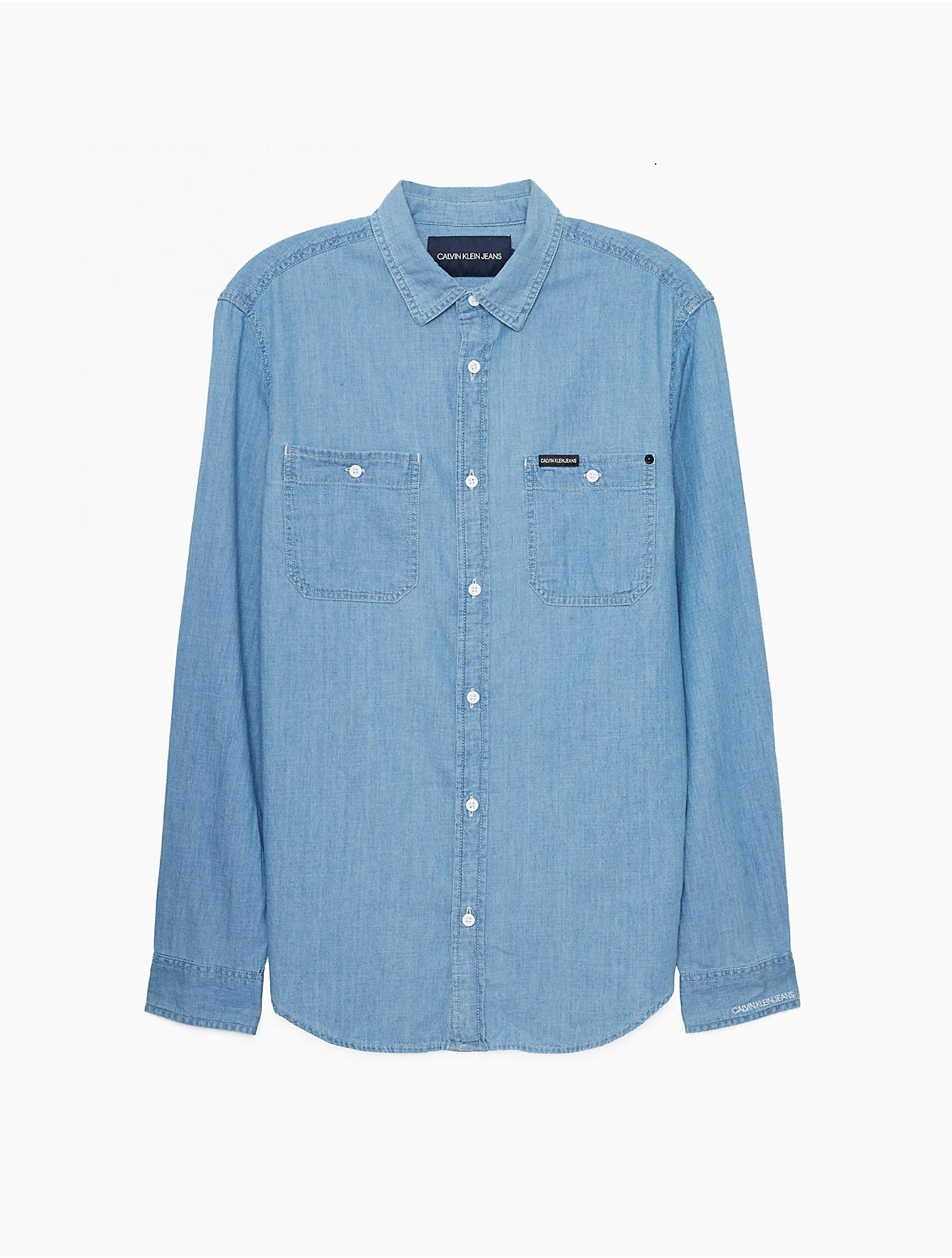calvin klein jeans button down shirt