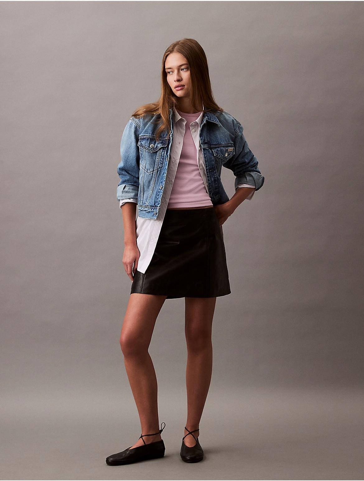 Designer Calvin Klein Faux Leather Skirt Dresses for Women - Up to 67% off  | Lyst