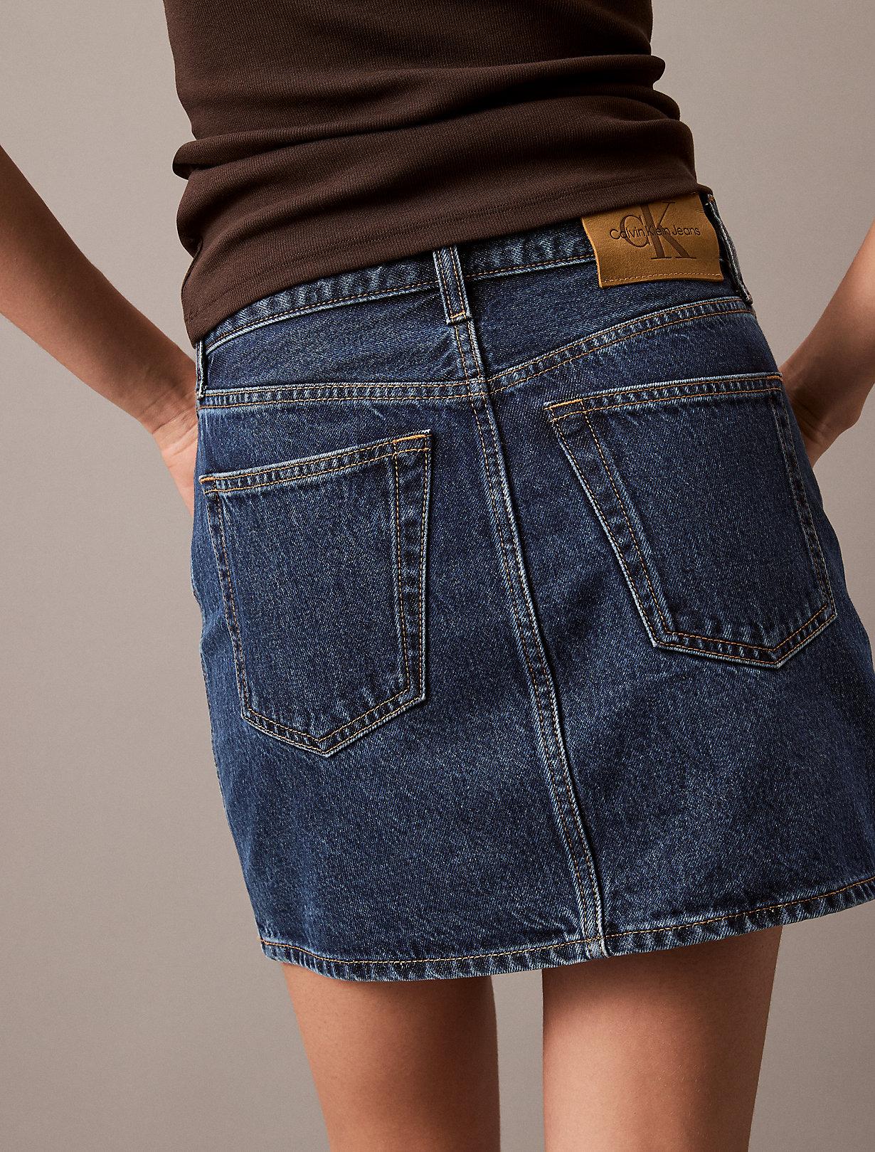 Calvin klein denim mini skirt hot sale
