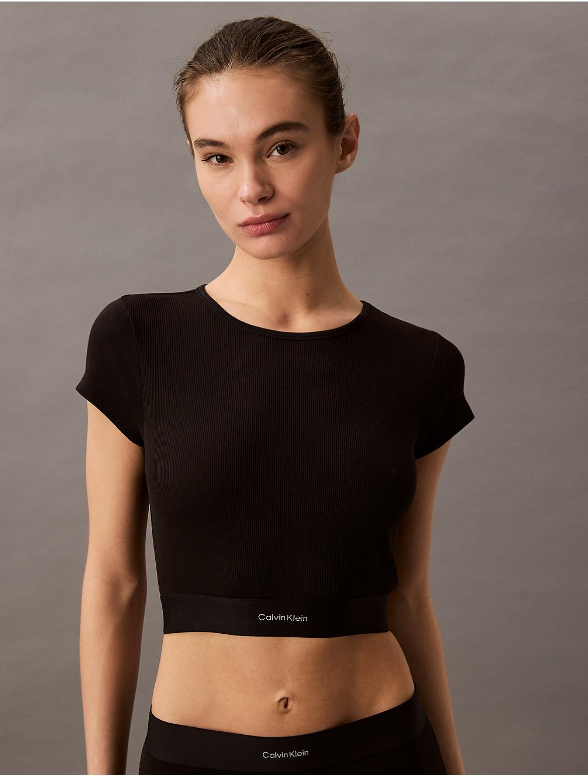Amazon.com: Calvin Klein Performance Women's Ribbed Crop Top