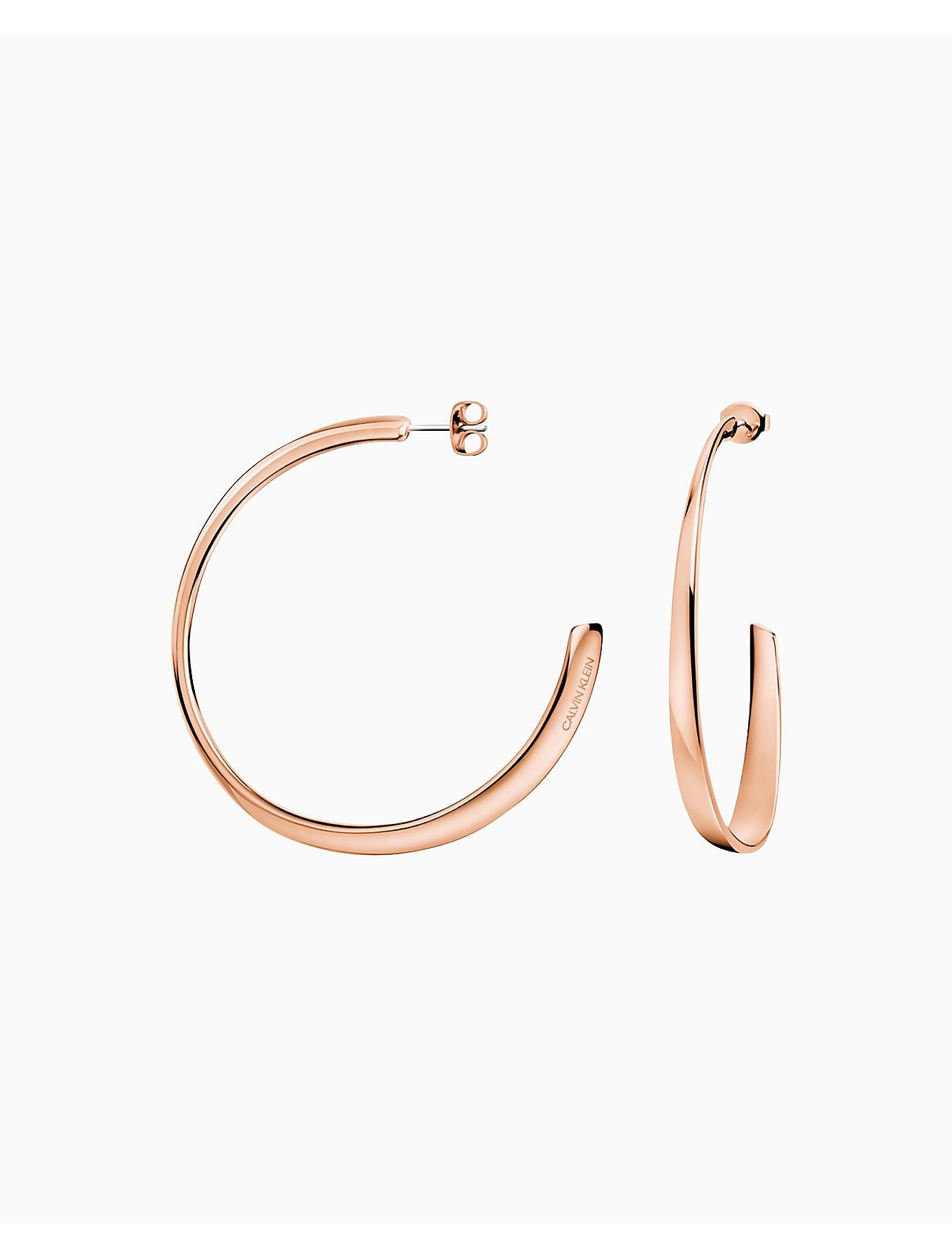 calvin klein rose gold earrings