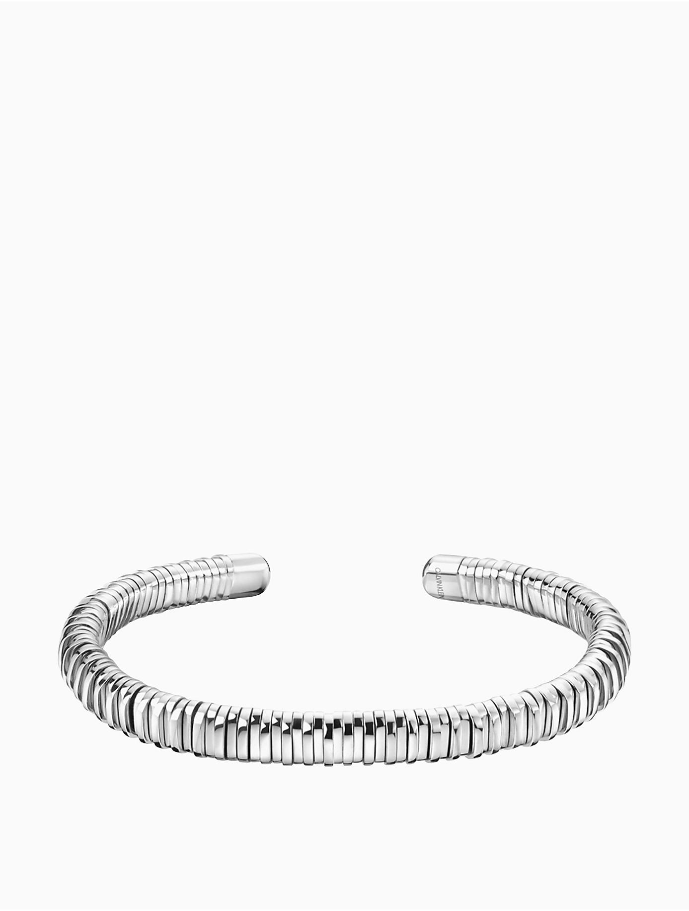 Calvin Klein Spring Silver Bangle in Metallic for Men - Lyst