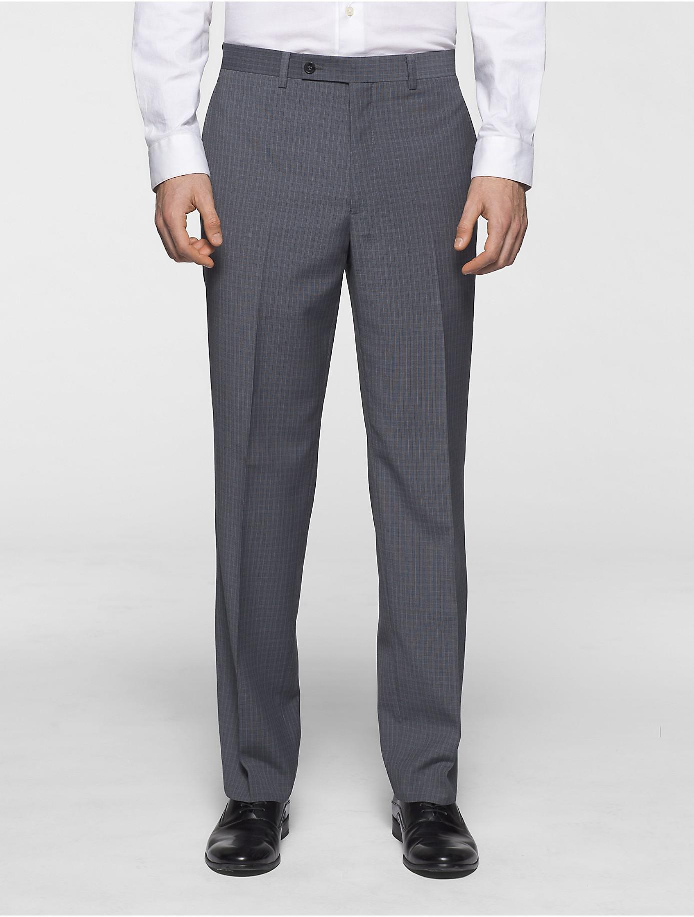 calvin klein grey suit pants
