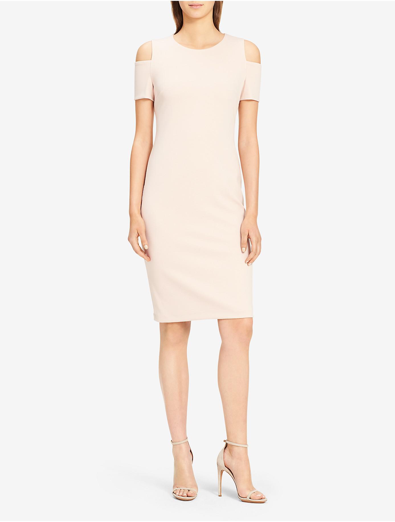 calvin klein light pink dress