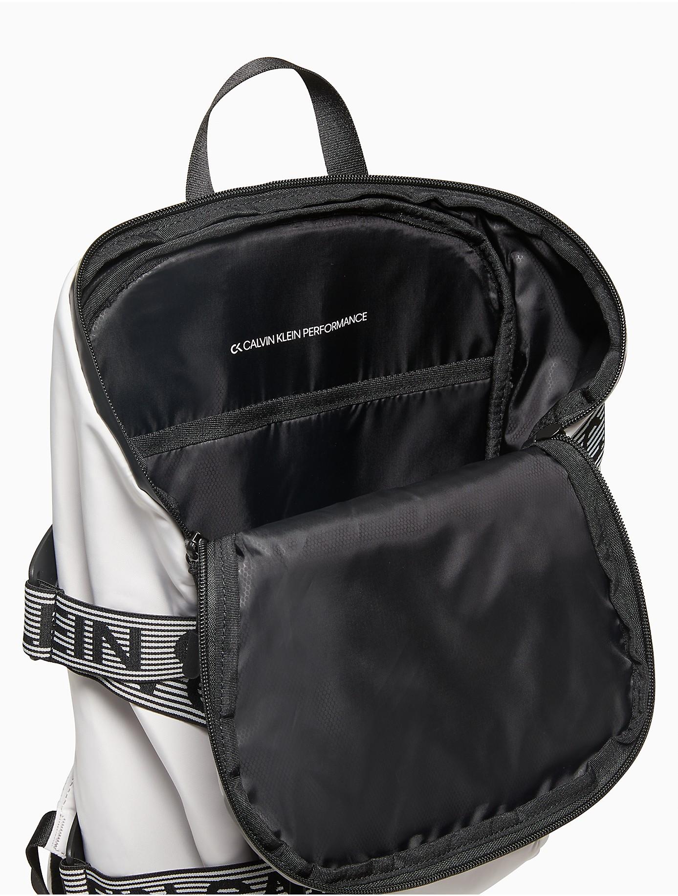 Calvin Klein Performance Logo Strap Backpack in Gray for Men | Lyst