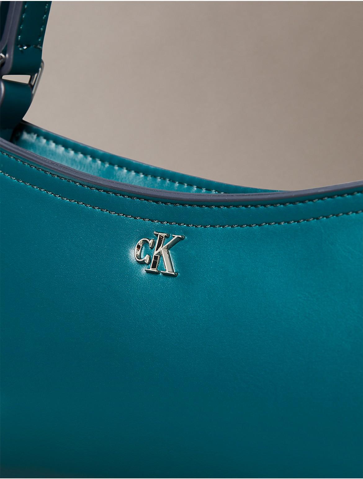 Calvin Klein Monogram Hardware Shoulder Bag in Green Lyst