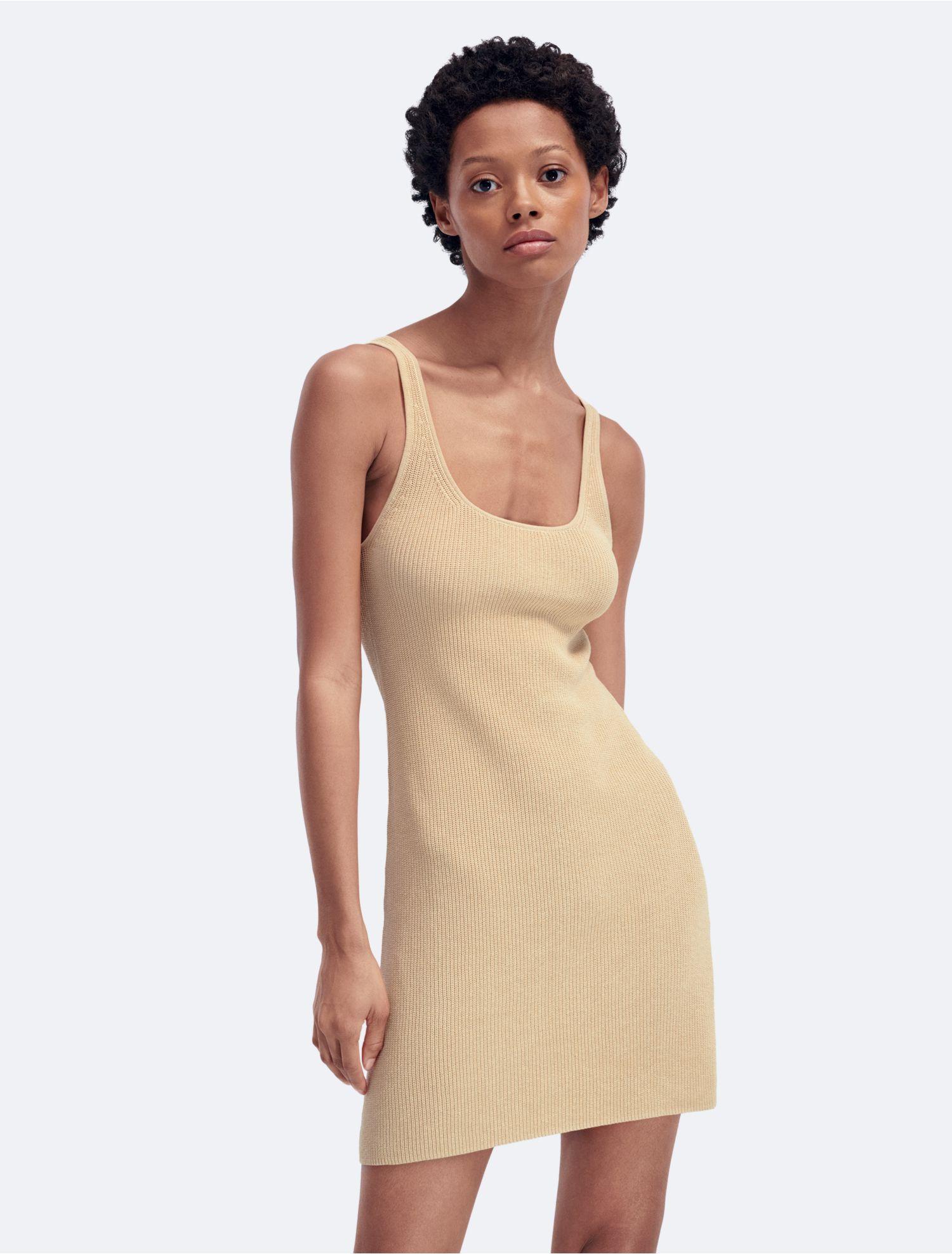 Mini White | Lyst Knit Dress in Calvin Klein