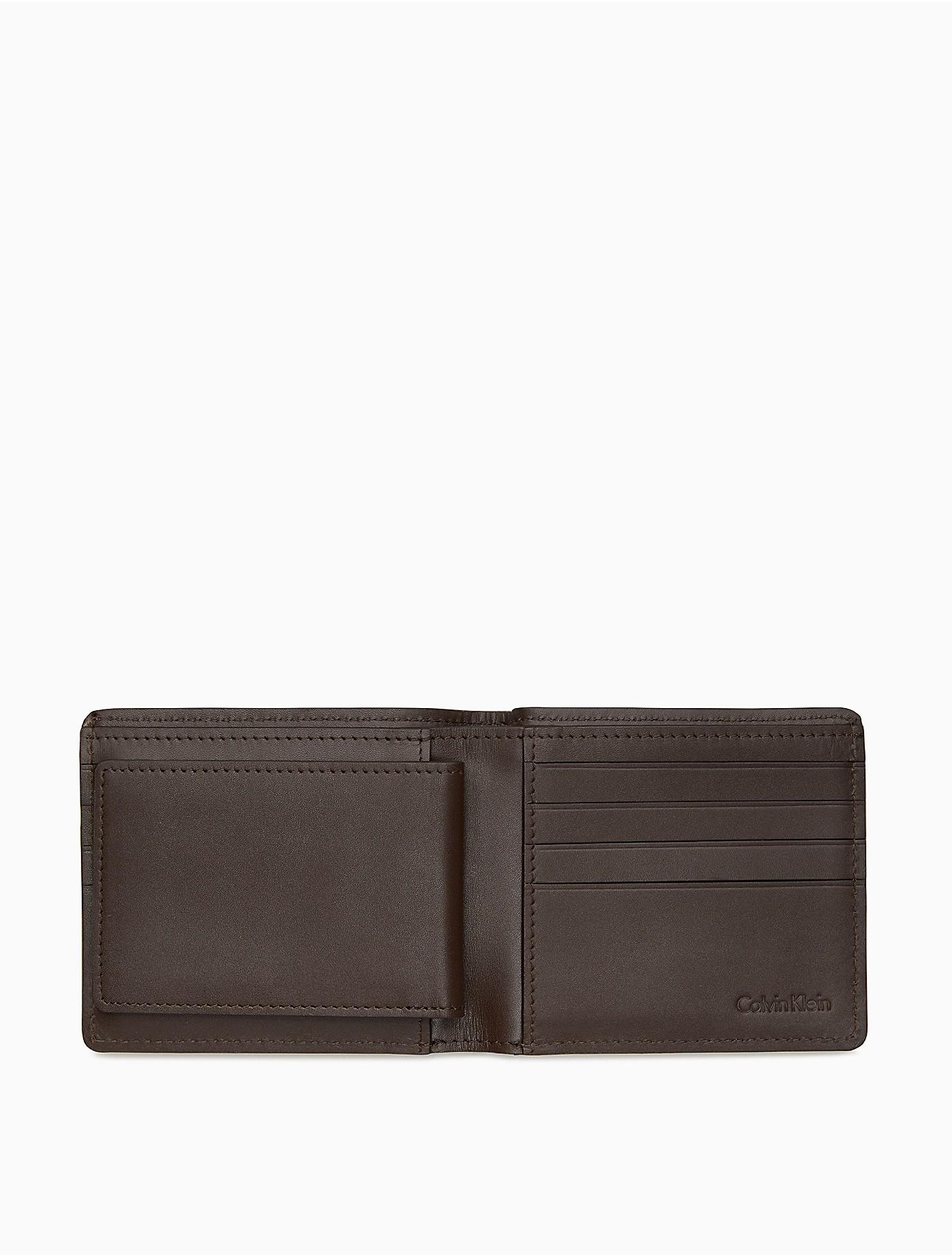 calvin klein brown wallet